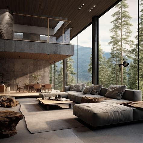 Modern Concrete and Timber Houses in the Mountains