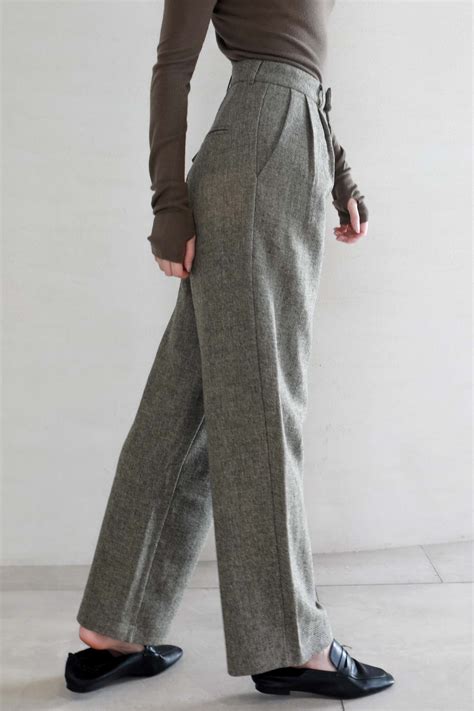 Wide Leg Wool Dress Pants - 6 / Still Grey / 100% Wool | Wool dress ...