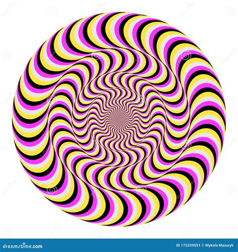 Color Optical Illusion By Assimilation And Contrast Vector Illustration ...