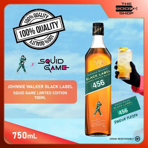 Johnnie Walker Black Label Squid Game Limited Edition 700ml (Random ...