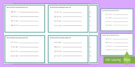 Add Three One Digit Numbers Number Bonds to 10 KS1 Math Challenge
