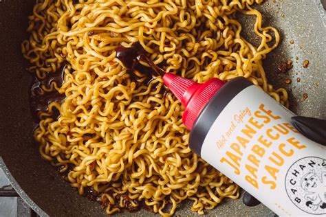 Spicy Instant Ramen with Bachan's Original Japanese Barbecue Sauce Recipe