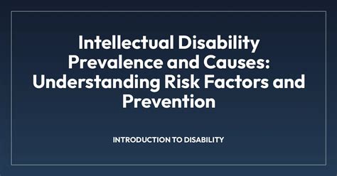 Image result for Intellectual Disability Causes