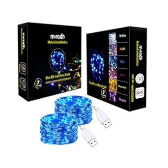 Buy MIRADH Fairy Lights USB Powered String Lights 5M, 50 Led Christmas ...