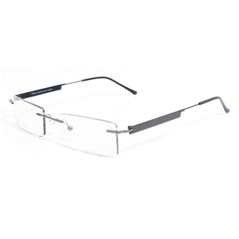 Buy Grey Rimless Frames Glasses For Men Women 6057GR – Glasses India Online