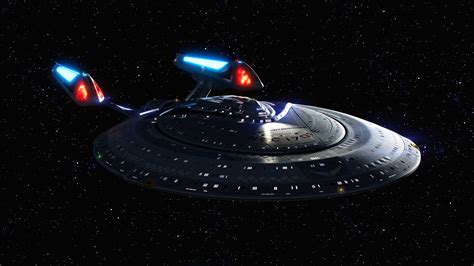 Star Trek Sci-Fi HD Wallpaper: Futuristic Space Cruiser in Action