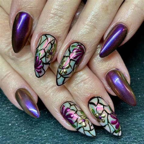Stained Glass Nails at Paula Barnhart blog