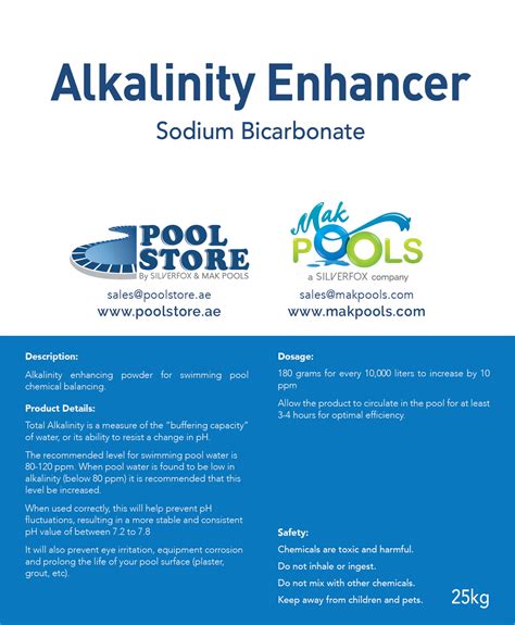 High-Quality Swimming Pool Alkalinity Enhancer