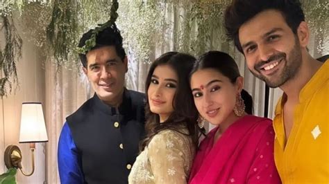 Sara Ali Khan dines with Kartik Aaryan at his residence; poses freely ...