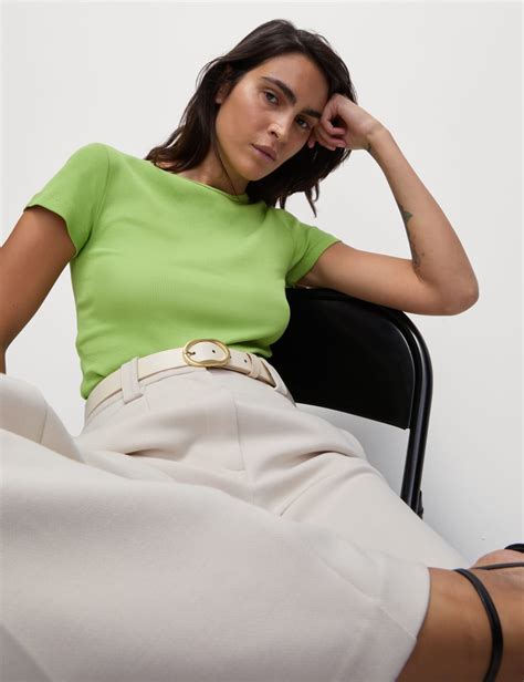 Women’s Ribbed T-Shirts at M&S