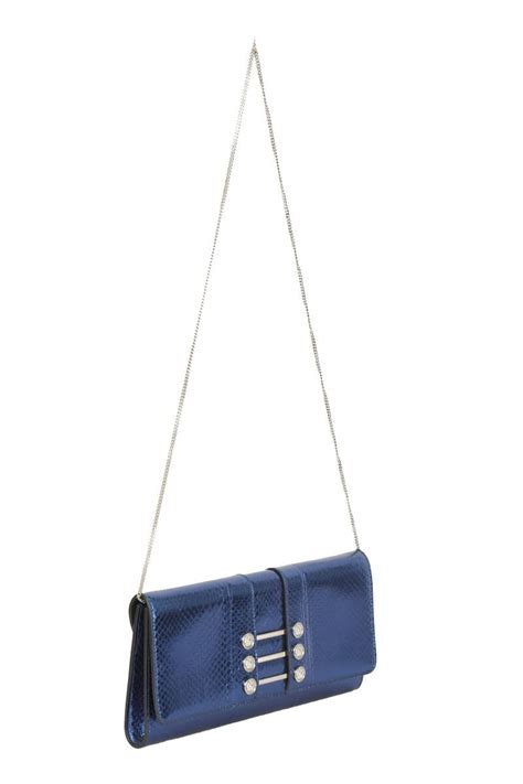 Versace Versus Metallic Blue Sling Bag