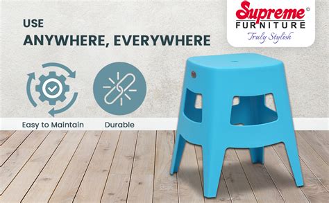 Supreme Furniture TUFFY-Stools Footstools Household Plastic Stool ...
