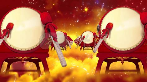 新年春节庆典中国鼓打鼓素材图片免费下载-千库网