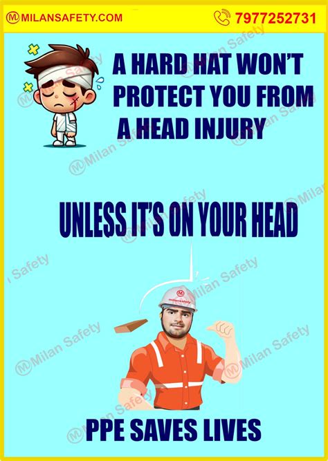 PPE SAVES LIVES | Safety Posters | Safety signs – Milansafety