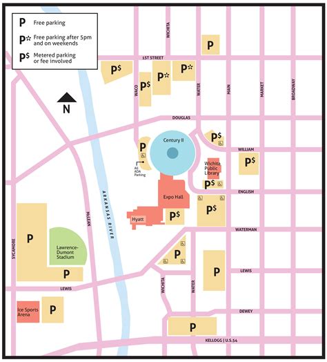 At T Center Parking Lot Map