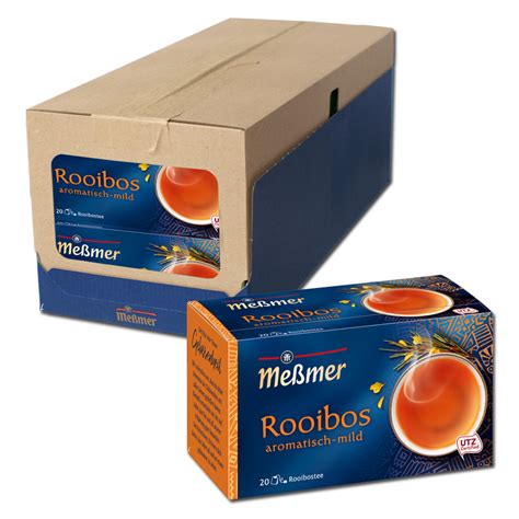 Meßmer Tee Rooibos, 10 Packungen je 20 Teebeutel | Süßigkeiten Online ...