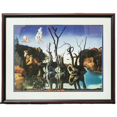 Lot - Salvador Dali "Swans Reflecting Elephants" Print