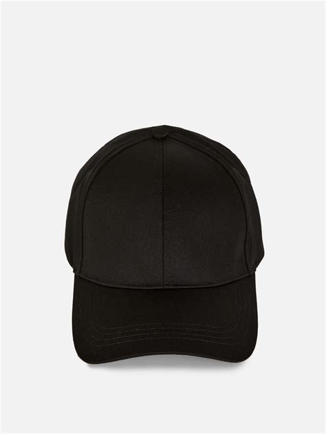Womens Black Plain Baseball Cap | Primark