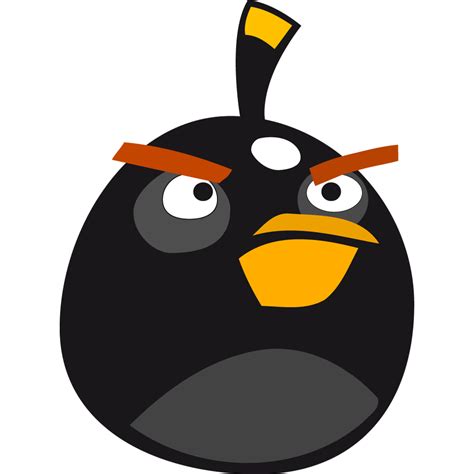 Angry Birds Black Bomb Character PNG Transparent Background, Free ...