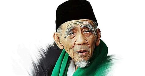 gambar mbah maimun zubair hitam putih