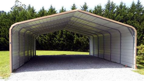 Long Carport with Sides Enclosed | Custom Structures Direct