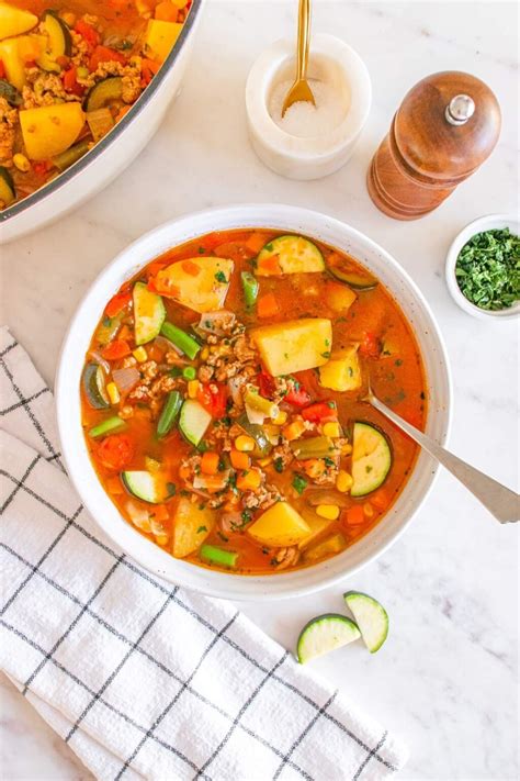 Ground Turkey Vegetable Soup