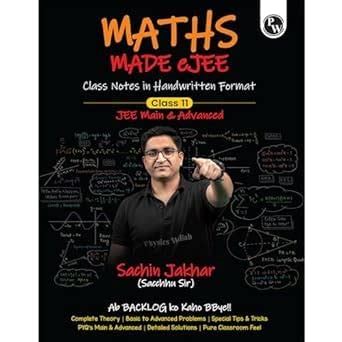 Buy PW Maths Made EJEE Class 11 Handwritten Notes By Sachin Jakhar For ...