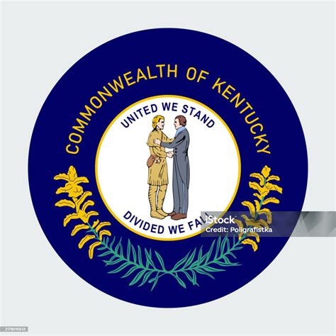 Kentucky State Flag Vector Circle Icon Stock Illustration - Download ...