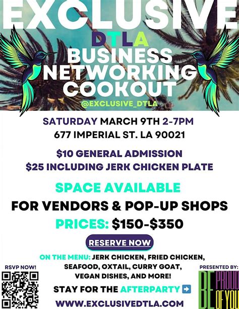 Exclusive DTLA Cookout and Pop-up Shops, 677 Imperial St, Los Angeles ...