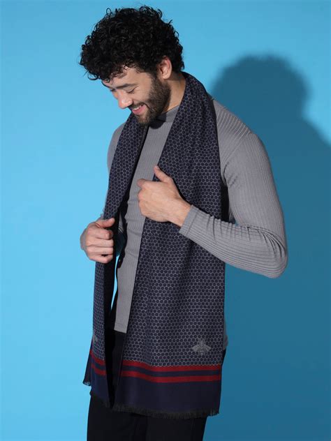 Blue Muffler, wool mufflers, scarf for men winter, woolen muffler – modarta