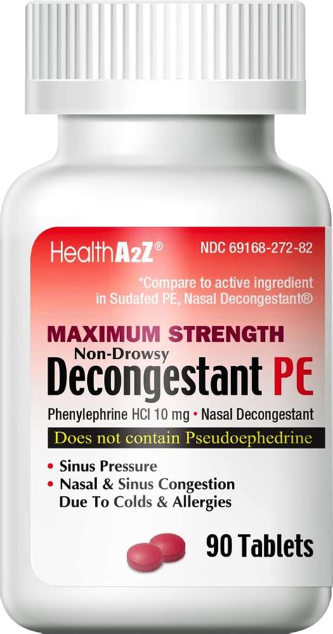 Amazon.com: Sudafed PE Head Congestion + Pain Relief Caplets Ibuprofen Phenylephrine HCl, 20 ...