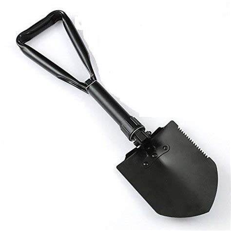 ZIGLY Folding Shovel and Pick with Carrying Pouch, Multi Purpose for ...