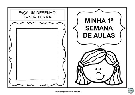 Alfabetização: Livrinho minha 1ª semana de aulas! - Blog Espaço Educar
