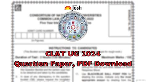 CLAT Question Paper 2024: Download CLAT Question Paper with Solutions PDF