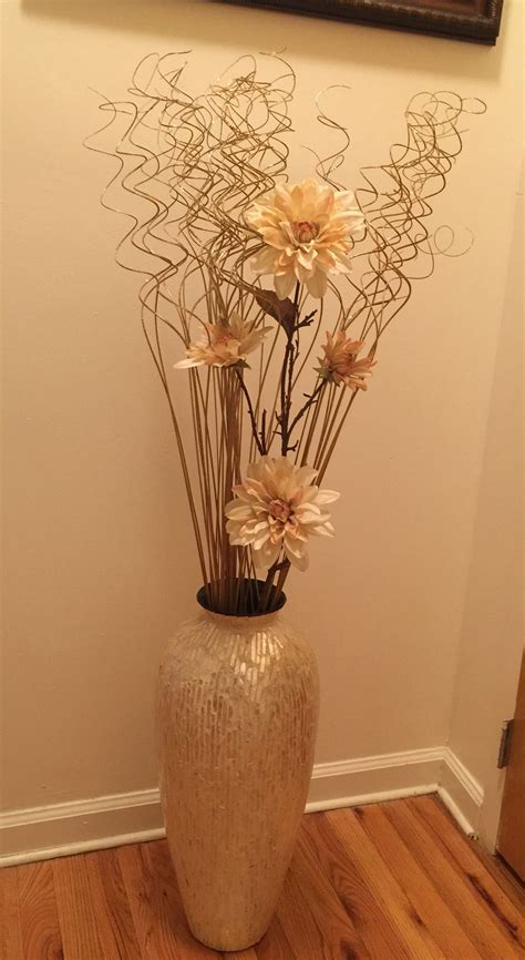 Stylish Floor Vase with Flowers