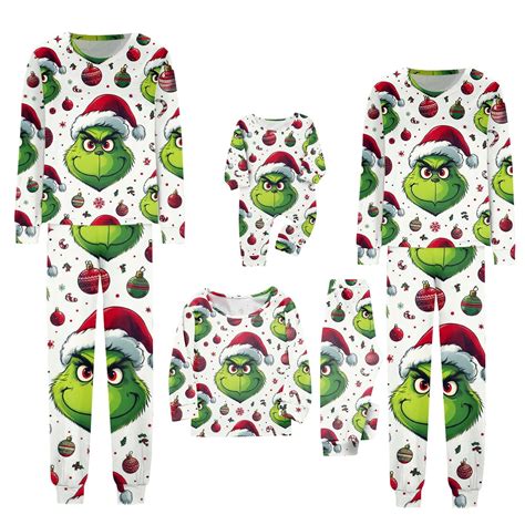 Grinch Family Pjs Matching Sets Christmas, Grinch pijamas de navidad ...