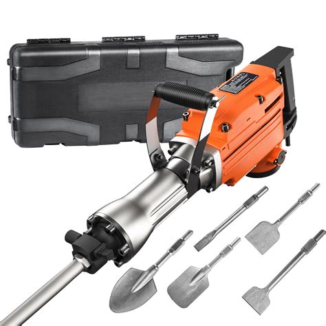 VEVOR Demolition Jack Hammer Concrete Breaker 2200W Electric Hammer 6 ...