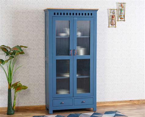 Alexandria Solid Wood Kitchen Crockery Cabinet Two Door Two Drawers