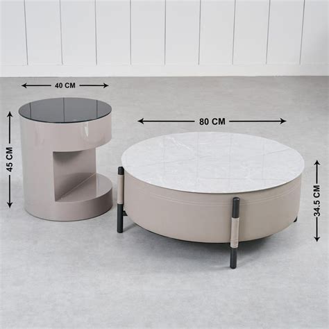 Buy Marcello Glass Top Coffee Table - Grey from Home Centre at just INR ...