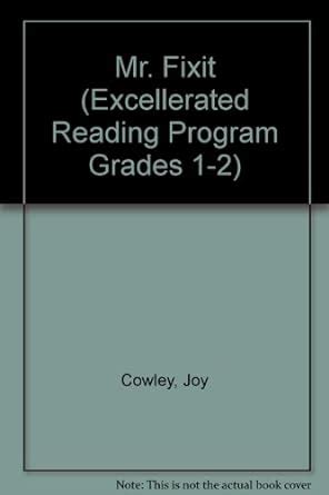 Buy Mr. Fixit (Excellerated Reading Program Grades 1-2) Book Online at ...