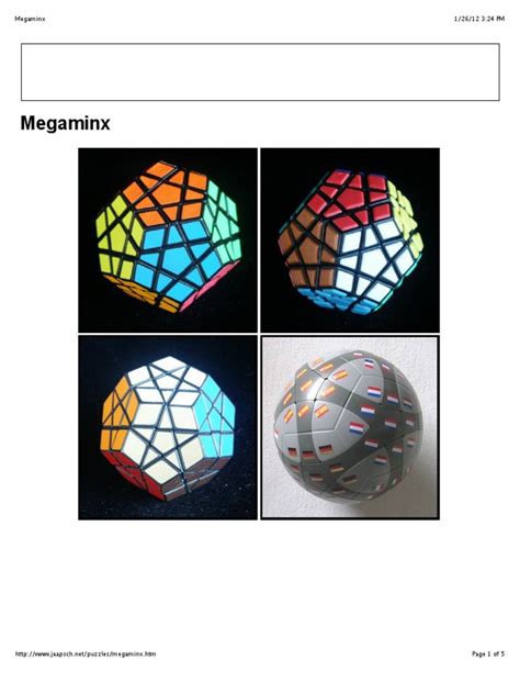 Megaminx Tutorial PDF 的图像结果
