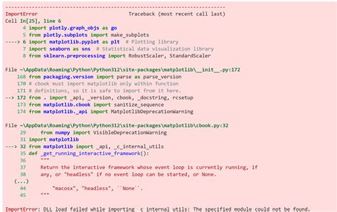 Image result for Python DLL Load Failed Matplotlib