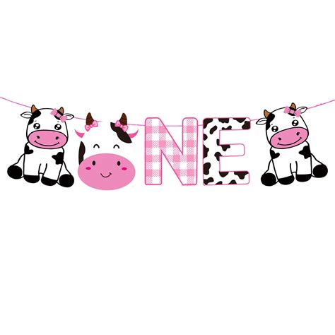 Cow 1st Birthday Party Supplies for a Girl ,Cow 1st Birthday ...