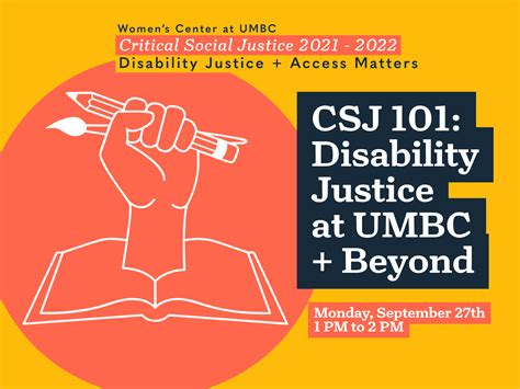 CSJ101: Disability Justice at UMBC + Beyond – News – Language Literacy ...