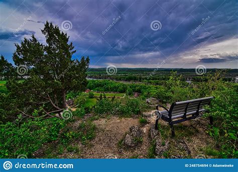 Vista Overlook of Stonefield Village Near Cassville WI from an Overlook ...