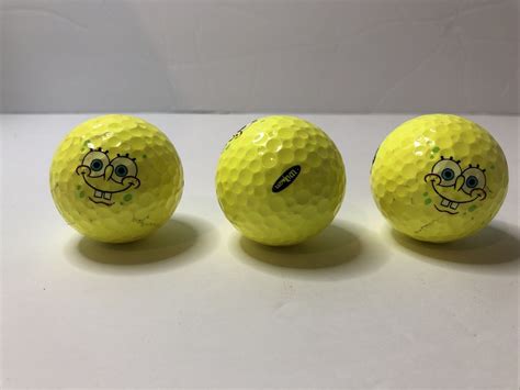 SpongeBob Squarepants Golf Balls Set Of 3 By Wilson (Used) See Photos ...