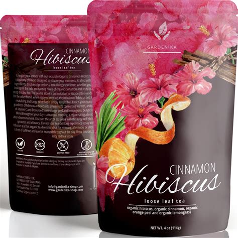 Cinnamon Hibiscus Tea - Organic & Kosher Loose Leaf – Gardenika Shop