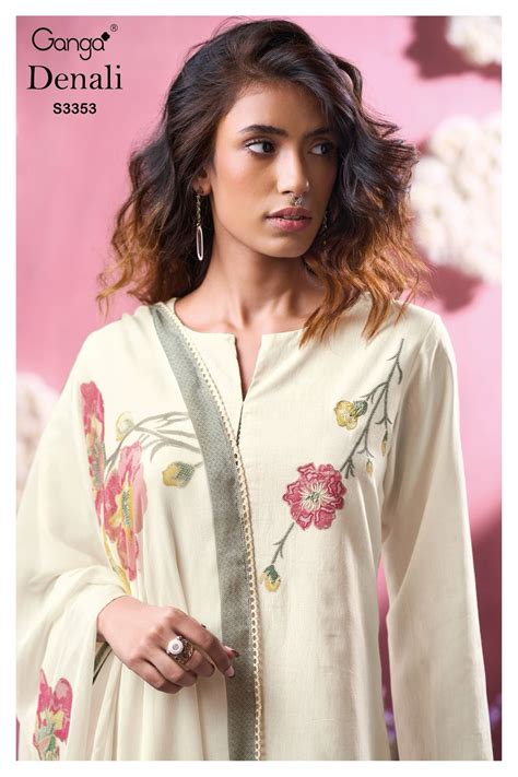 Denali 3353 Ganga Cotton Unstitched Suits – Heriska