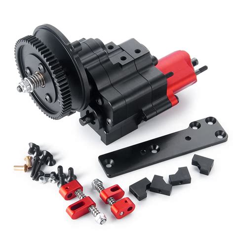 Buy RCHUBAM Metal Complete Transmission Case Gearbox with Dig Gear 2 ...