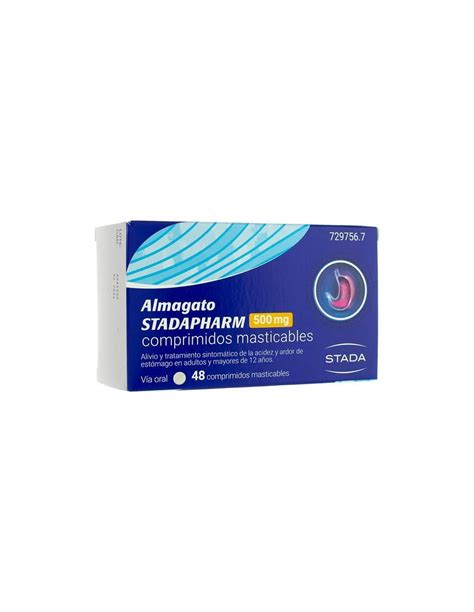 ALMAGATO STADAPHARM 500 mg 48 COMPRIMIDOS MASTICABLES Online